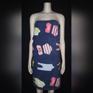 "Old Navy" Blue Graphic Beach Towel